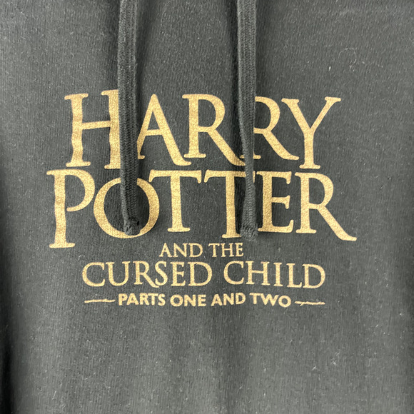 Harry Potter Hoodie Adult Large Black Cursed Child Lyric Theatre Sweatshirt - Picture 4 of 13